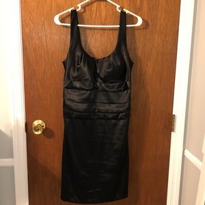 Black Satin Dance Dress